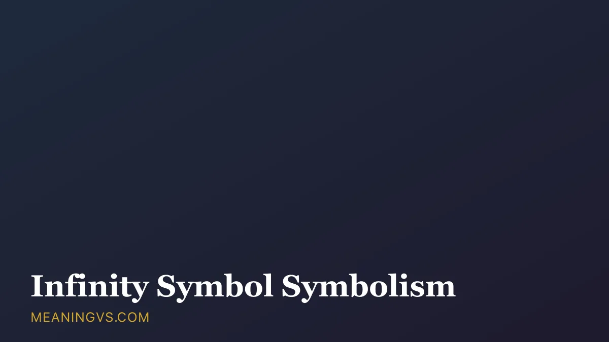 The infinity symbol, a sideways figure-eight loop, representing eternity, endless love, and continuous balance